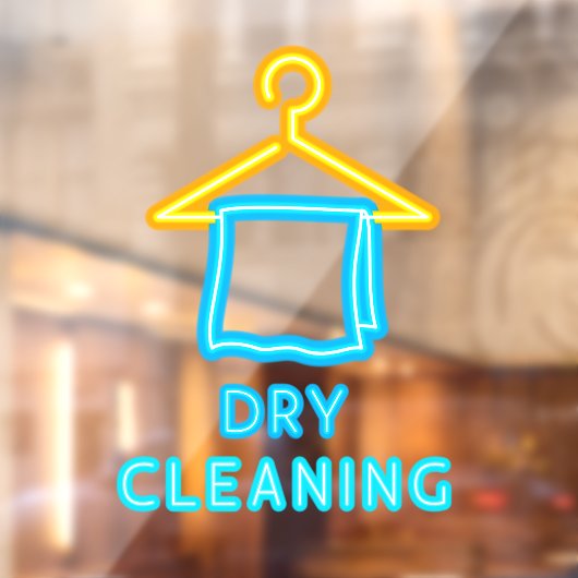 ドライクリーニングフェイクネオンサイン乾式クリーナーフロント ウィンドウサイン (シート2)