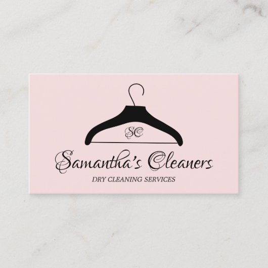 ドライクリーニング装置モノグラム清掃用ハンガー 名刺 (正面)