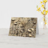 ドライグラス カード (黄色い花)