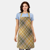 ドライコーンイエローとオリーブグリーンプライド エプロン (着用した状態)