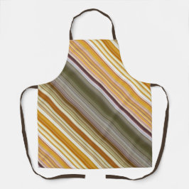 ドライコーンイエローオリーブストライプグリーン エプロン