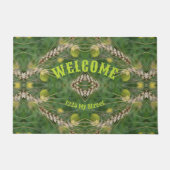 ドライサマーグラスパーソナライズされた歓迎 ドアマット (正面)
