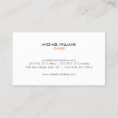 ドライシンプルクリーナー用ハンガーロゴ、ブティック 名刺 (裏面)