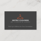 ドライシンプルクリーナー用ハンガーロゴ、ブティック 名刺 (正面)