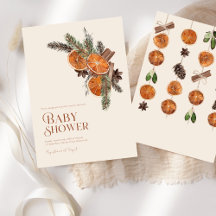 ドライシンプルドオレンジスライス&シナモンベビーシャワー