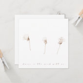 ドライタンポポスケッチフラットカード カード (正面/裏面インサイチュ)