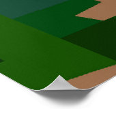 ドライツンドラ迷彩柄 ポスター (角)