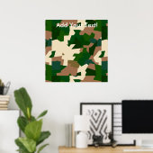 ドライツンドラ迷彩柄 ポスター (ホームオフィス)