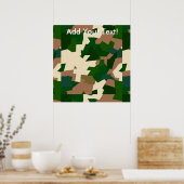 ドライツンドラ迷彩柄 ポスター (キッチン)