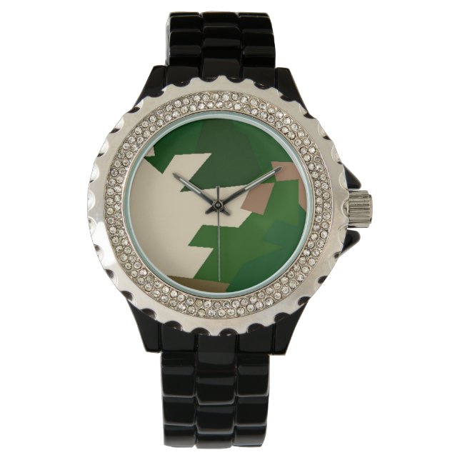 ドライツンドラ迷彩柄 腕時計 (正面)