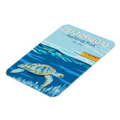 ドライトルトゥガスナショナルパークカメヴィンテージ マグネット (左側)