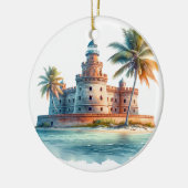 ドライトルトゥガスナショナルパークカメ セラミックオーナメント (左)