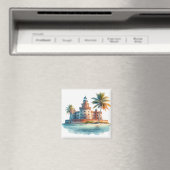 ドライトルトゥガスナショナルパークカメ マグネット (インサイチュ (食洗機))