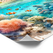 ドライトルトゥガスナショナルパークフォートウォーターの色 ポスター (角)