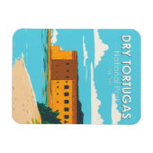 ドライトルトゥガスナショナルパークフロリダフォートヴィンテージ マグネット (横)