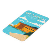 ドライトルトゥガスナショナルパークフロリダフォートヴィンテージ マグネット (左側)