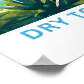 ドライトルトゥガスフロリダトラベルプリント ポスター (角)