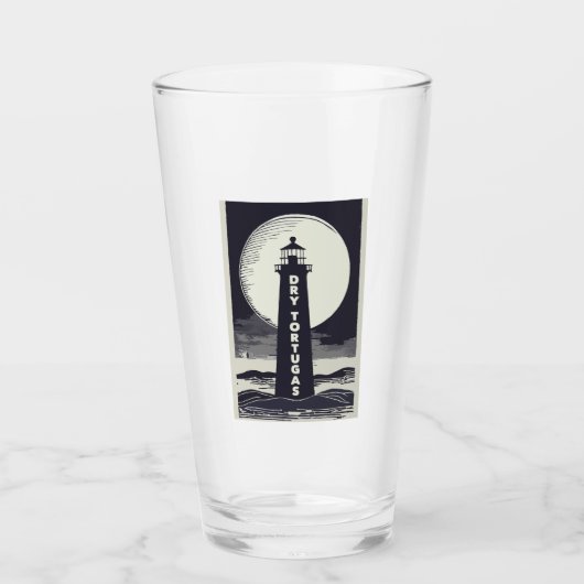 ドライトルトゥガスフロリダライトハウスムーン タンブラーグラス (正面)