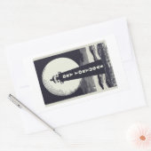 ドライトルトゥガスフロリダライトハウスムーン 長方形シール (封筒)