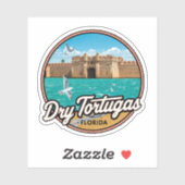 ドライトルトゥガスフロリダヴィンテージ旅行 シール (シート)