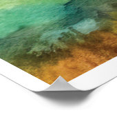 ドライトルトゥガス国立公園ウォーター絵画カラー ポスター (角)