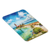 ドライトルトゥガス国立公園ウォーター絵画カラー マグネット (右側)