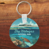 ドライトルトゥガス国立公園フロリダカメ キーホルダー (正面)
