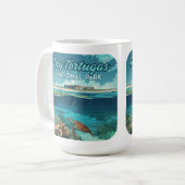 ドライトルトゥガス国立公園フロリダカメ コーヒーマグカップ (正面左)