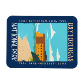 ドライトルトゥガス国立公園フロリダフォートジェファーソン マグネット (横)