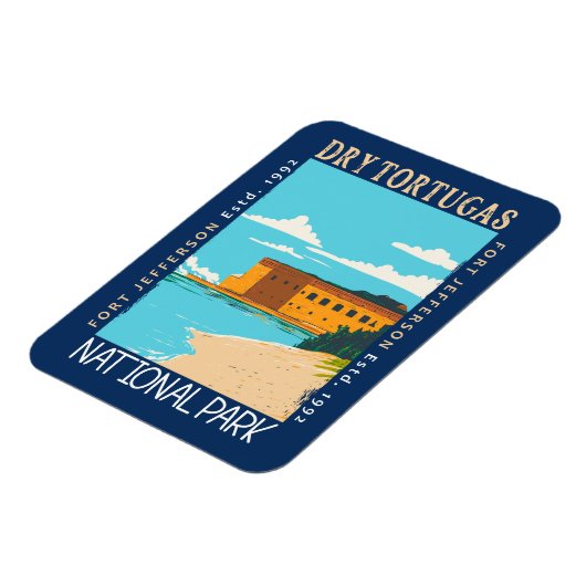 ドライトルトゥガス国立公園フロリダフォートジェファーソン マグネット (左側)