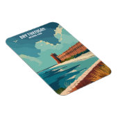 ドライトルトゥガス国立公園フロリダヴィンテージ旅行 マグネット (右側)