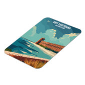 ドライトルトゥガス国立公園フロリダヴィンテージ旅行 マグネット (左側)