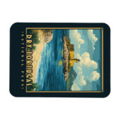 ドライトルトゥガス国立公園 – ヴィンテージ マグネット (横)