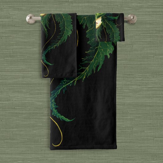 ドライドグリーン葉蝶 バスタオルセット