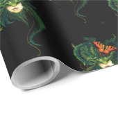 ドライドグリーン葉蝶 ラッピングペーパー (ロールコーナー)