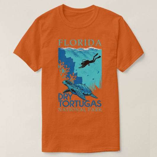 ドライナショナルパークフロリダ Tシャツ (デザイン正面)