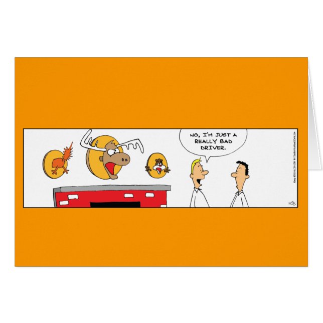 ドライバおもしろいカードが正しくない (正面横)