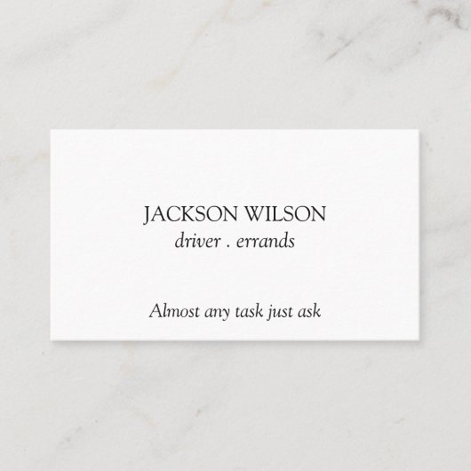 ドライバの配信 名刺 (正面)