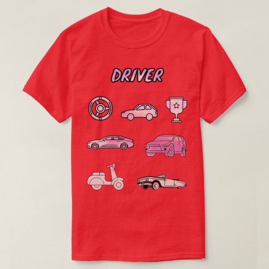 ドライバステッカーパック7 Tシャツ (デザイン正面)