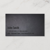 ドライバプロフェッショナルブラックミニマリスト 名刺 (裏面)