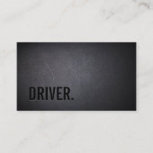 ドライバプロフェッショナルブラックミニマリスト 名刺 (正面)