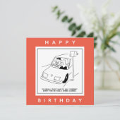 ドライバーがスピードカメラを通過するとチーズと言う カード (スタンド正面)