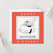 ドライバーがスピードカメラを通過するとチーズと言う カード (正面/裏面インサイチュ)