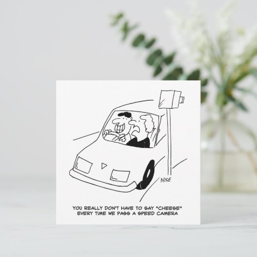 ドライバーがスピードカメラを通過するとチーズと言う シーズンカード (スタンド正面)