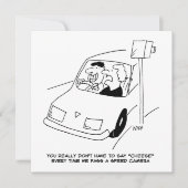 ドライバーがスピードカメラを通過するとチーズと言う シーズンカード (正面)