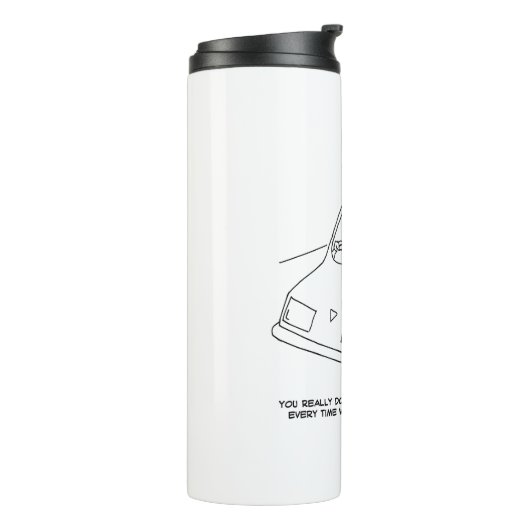 ドライバーがスピードカメラを通過するとチーズと言う タンブラー (回転左)