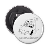 ドライバーがスピードカメラを通過するとチーズと言う 栓抜き (正面)