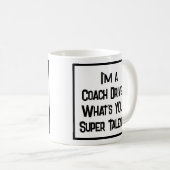 ドライバーのすごい才能を監督。コーヒーマグ コーヒーマグカップ (正面右)