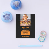 ドライバーの注意を促し、キャッチするためのフードバナー チラシ (シングル)