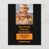 ドライバーの注意を促し、キャッチするためのフードバナー チラシ (正面)